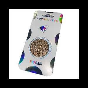 Gold Topaz Luxe Crystal PopSocket Phone Holder Grip New